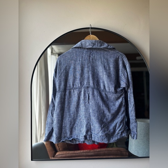 CASLON | linen unstructured blazer | size xs - Picture 3 of 5